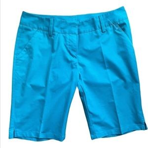 Adidas Women Blue Khaki Shorts
